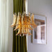 Glass Leaf Cascade Chandelier-DWHOME