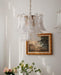Glass Leaf Cascade Chandelier-DWHOME