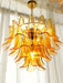 Glass Leaf Cascade Chandelier-DWHOME