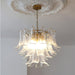 Glass Leaf Cascade Chandelier-DWHOME