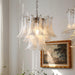 Glass Leaf Cascade Chandelier-DWHOME