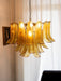Glass Leaf Cascade Chandelier-DWHOME