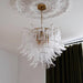 Glass Leaf Cascade Chandelier-DWHOME