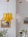 Glass Leaf Cascade Chandelier-DWHOME