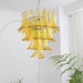 Glass Leaf Cascade Chandelier-DWHOME
