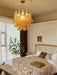 Glass Leaf Cascade Chandelier-DWHOME