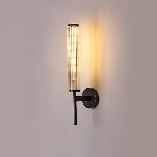 Glass Linear Brass Wall Light-DWHOME