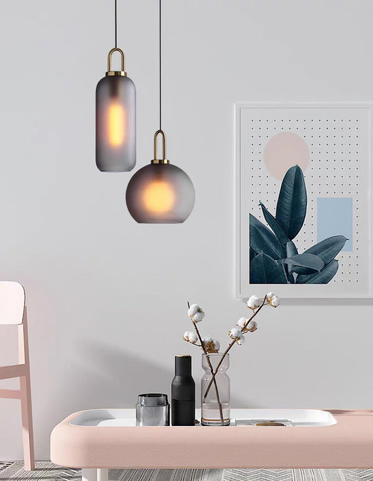 Glass Pendant Swag Light-DWHOME