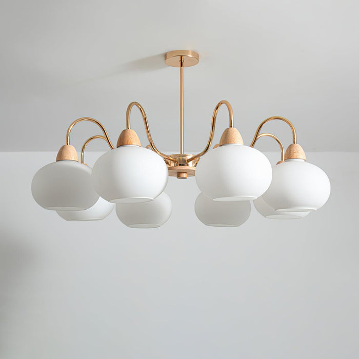 Glass Persimmon Chandelier - DWHOME