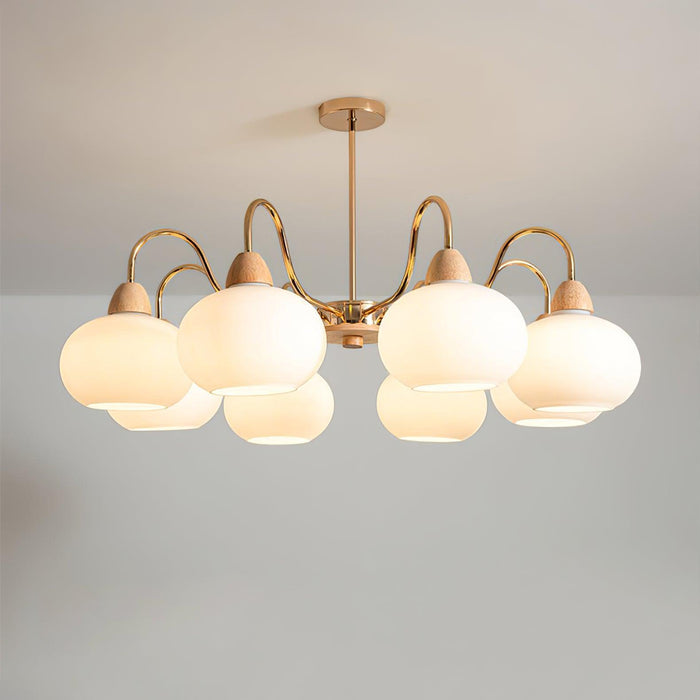 Glass Persimmon Chandelier - DWHOME