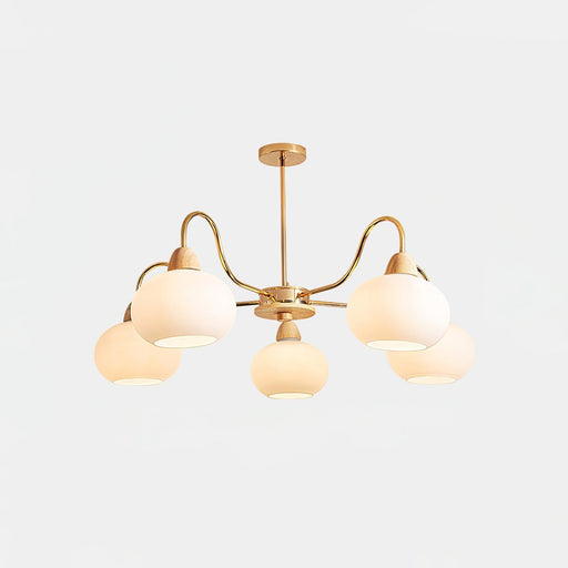 Glass Persimmon Chandelier-DWHOME