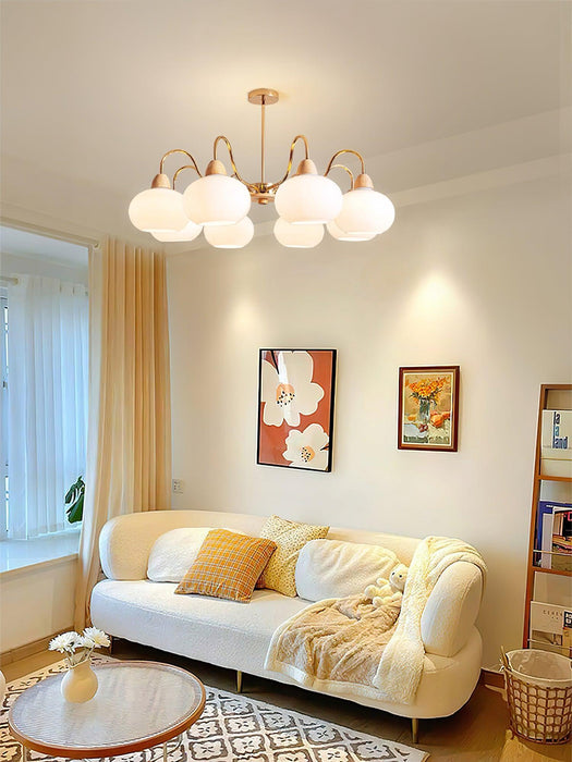 Glass Persimmon Chandelier - DWHOME