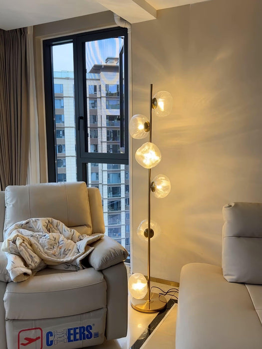 Glass Petals Floor Lamp-DWHOME