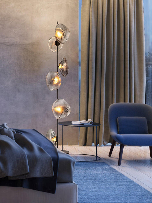 Glass Petals Floor Lamp-DWHOME