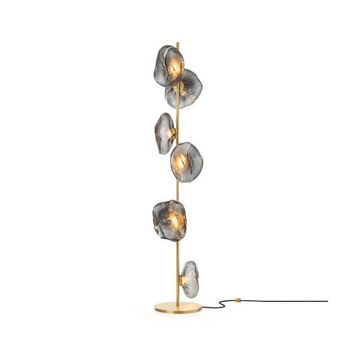 Glass Mesh Petals Floor Lamp-DWHOME