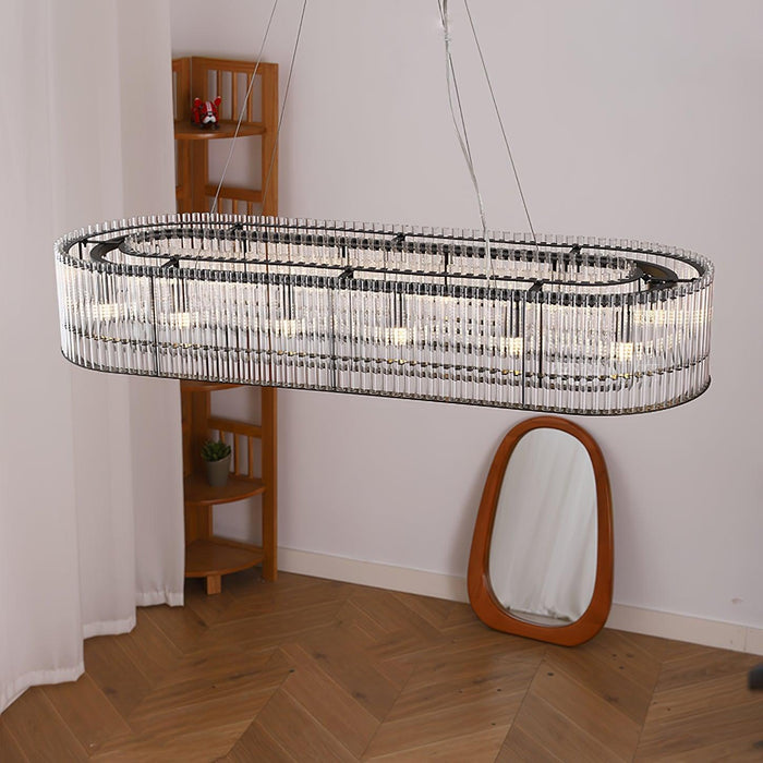 Glass Tube Ring Chandelier-DWHOME