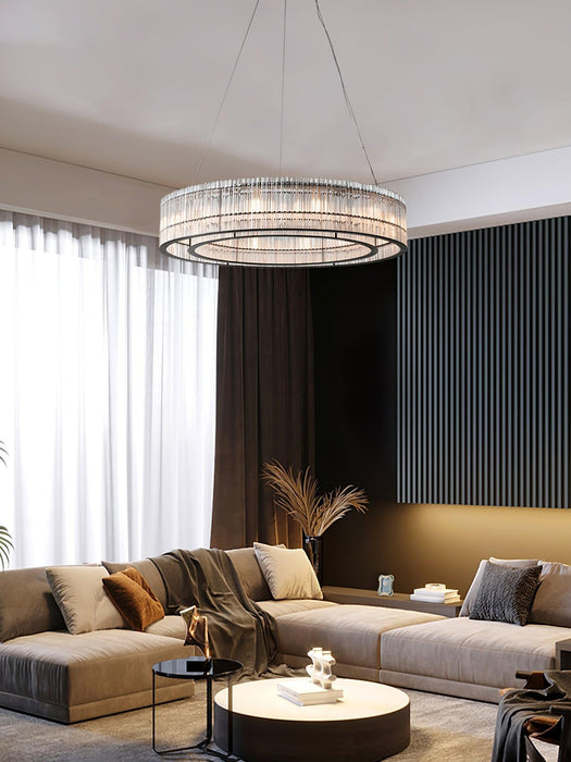 Glass Tube Ring Chandelier-DWHOME