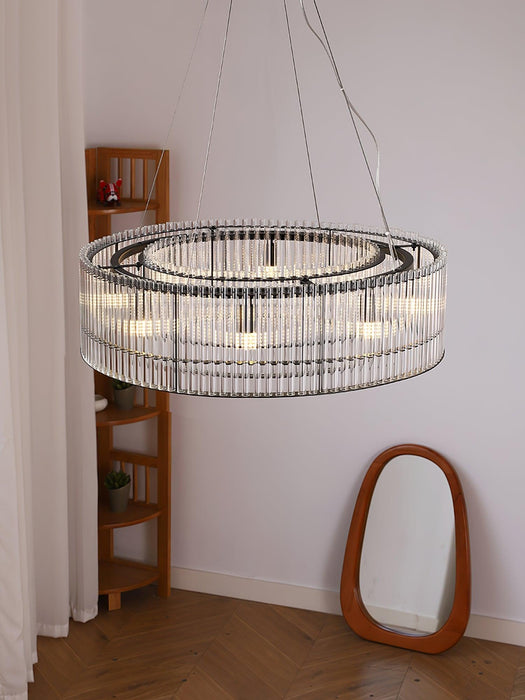 Glass Tube Ring Chandelier-DWHOME