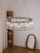 Glass Tube Ring Chandelier-DWHOME