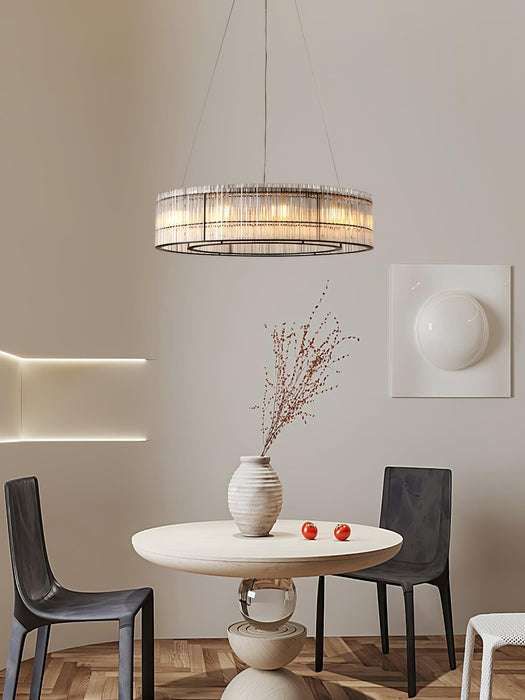 Glass Tube Ring Chandelier-DWHOME