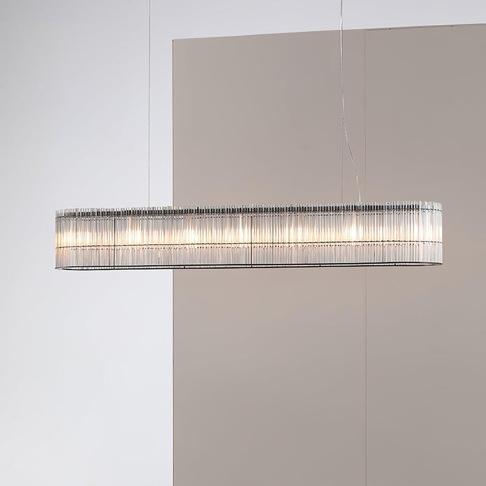 Glass Tube Ring Chandelier-DWHOME