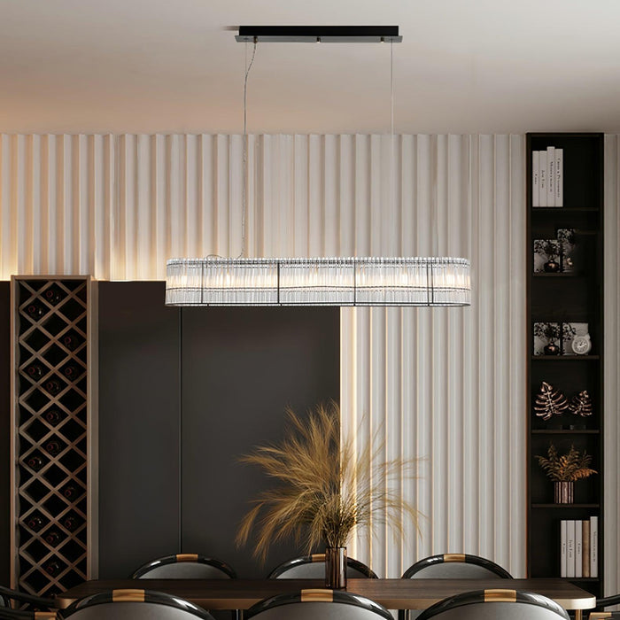 Glass Tube Ring Chandelier-DWHOME
