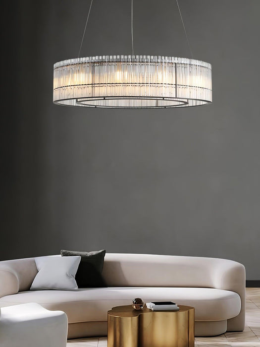 Glass Tube Ring Chandelier-DWHOME