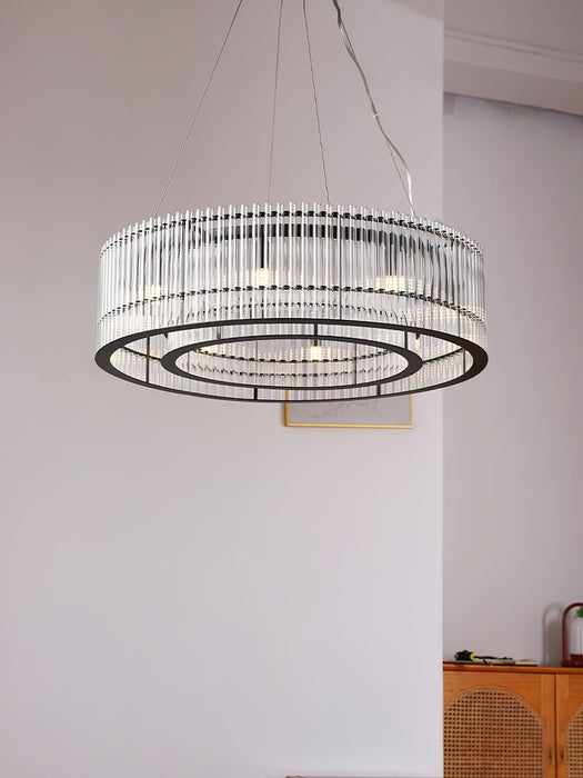Glass Tube Ring Chandelier-DWHOME