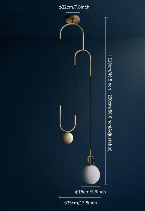 Glass Ball Pendant Lamp-DWHOME