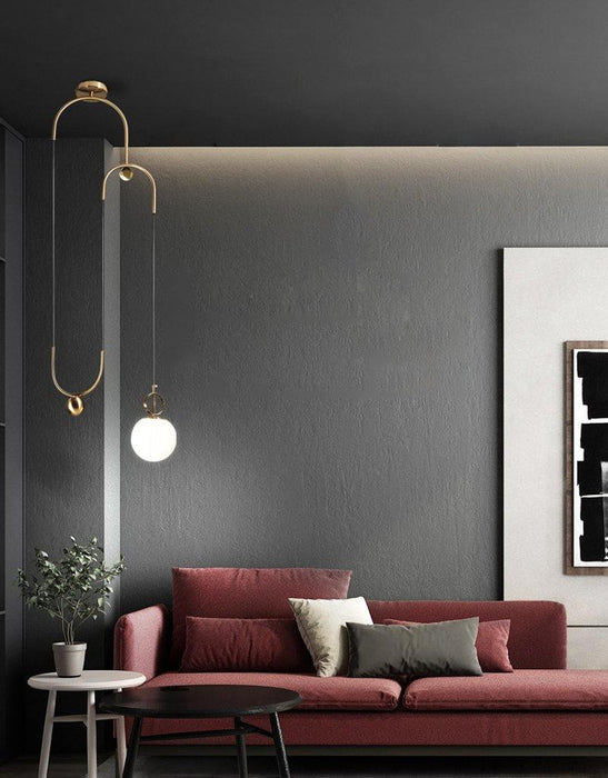 Glass Ball Pendant Lamp-DWHOME