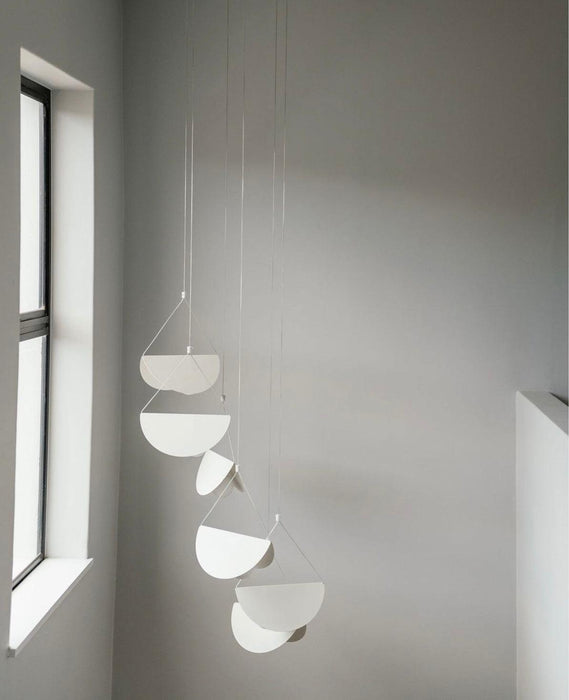 White Glider Minimalist Line Pendant Light - DWHOME