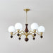 Globe Orb Wood Chandelier-DWHOME