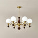 Globe Orb Wood Chandelier-DWHOME