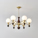 Globe Orb Wood Chandelier-DWHOME