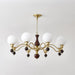 Globe Orb Wood Chandelier-DWHOME