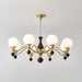 Globe Orb Wood Chandelier-DWHOME