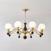 Globe Orb Wood Chandelier-DWHOME