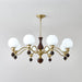 Globe Orb Wood Chandelier-DWHOME