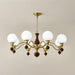 Globe Orb Wood Chandelier-DWHOME