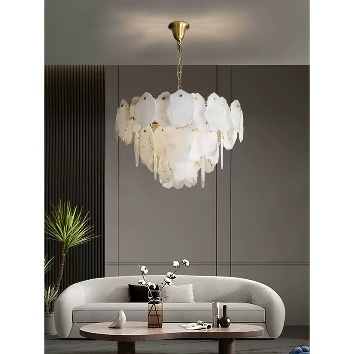 Gloire Alabaster Chandelier-DWHOME
