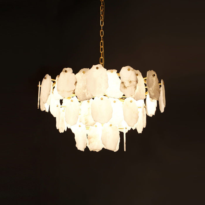 Gloire Alabaster Chandelier-DWHOME