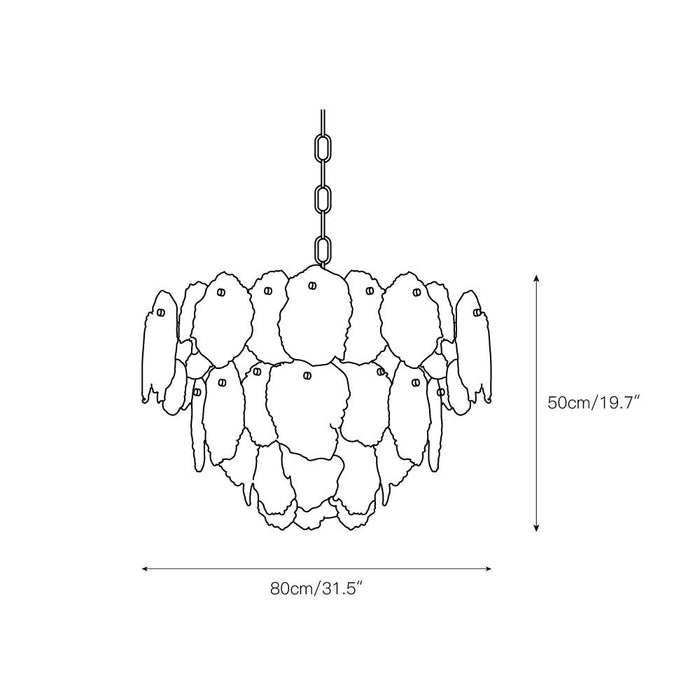 Gloire Alabaster Chandelier-DWHOME
