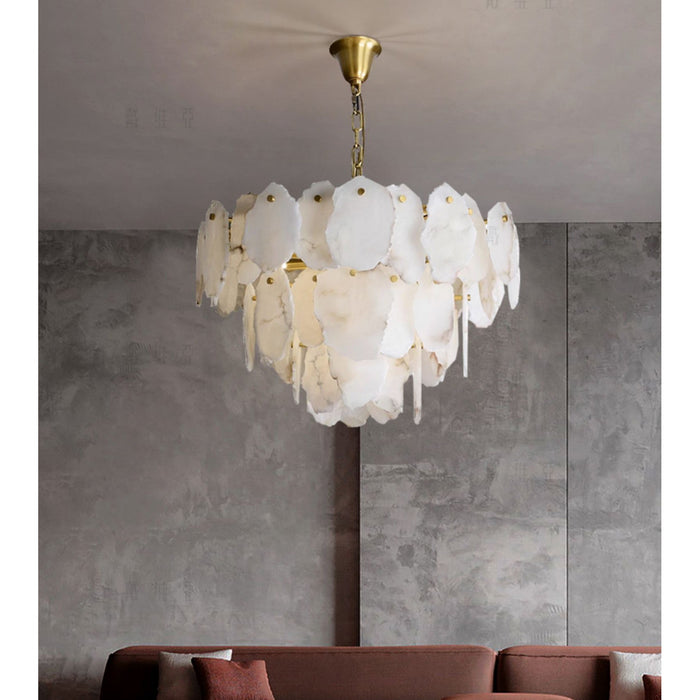 Gloire Alabaster Chandelier-DWHOME