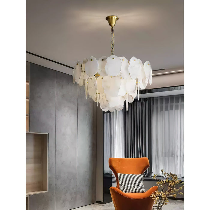 Gloire Alabaster Chandelier-DWHOME