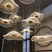 Gold Acrylic Flower Led Chandelier For Stairwell, Staircase-DWHOME