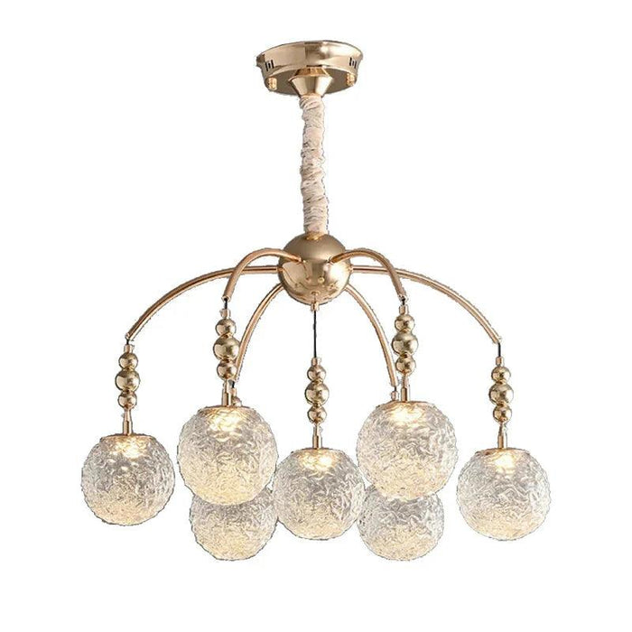 Gold Bubble Glass Pendant Light - Flush Mount Chandelier-DWHOME