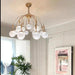 Gold Bubble Glass Pendant Light - Flush Mount Chandelier-DWHOME