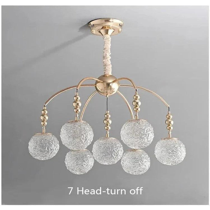 Gold Bubble Glass Pendant Light - Flush Mount Chandelier-DWHOME