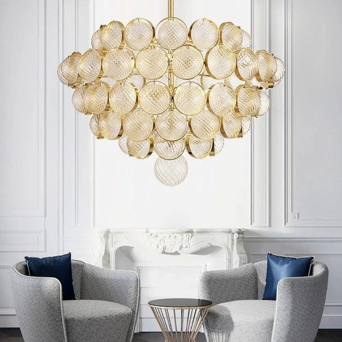 Gold Clear Glass Globe Pendant Light - DWHOME