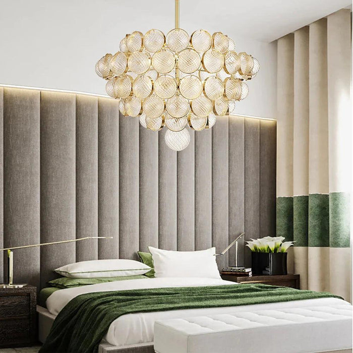 Gold Clear Glass Globe Pendant Light - DWHOME